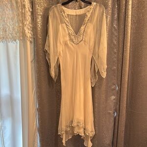 BCBG- Elegant Cream sequins Dress